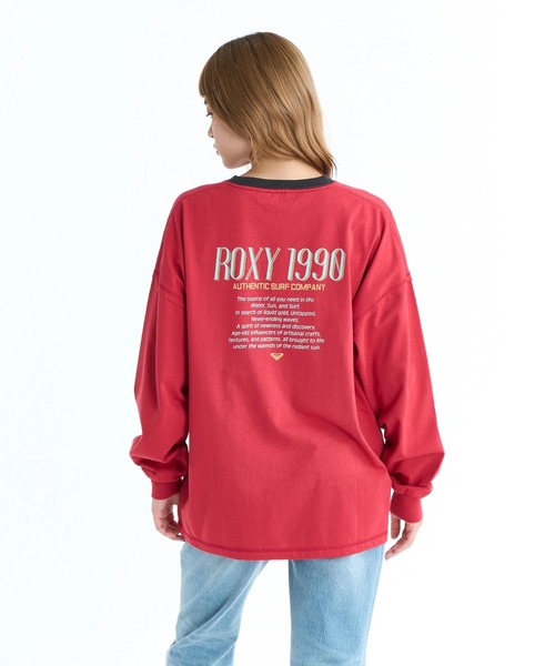 ROXY(ロキシー)の「ROXY ウィメンズ ROXY 1990 長袖Tシャツ ロンT ドロップショルダー 【2026年春夏モデル】/ロキシーリンガーネックバックプリントロンT(Tシャツ/カットソー・レディース・グレー/ブラック/ホワイト/レッド・LARGE/MEDIUM/SMALL)」の8枚目の写真