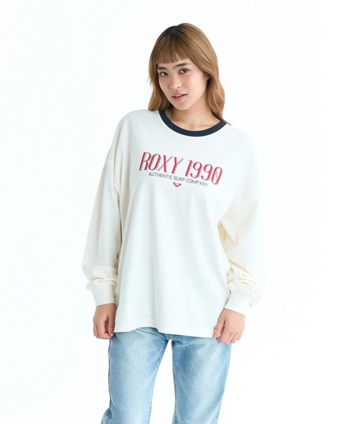 ROXY(ロキシー)の「ROXY ウィメンズ ROXY 1990 長袖Tシャツ ロンT ドロップショルダー 【2026年春夏モデル】/ロキシーリンガーネックバックプリントロンT(Tシャツ/カットソー・レディース・グレー/ブラック/ホワイト/レッド・LARGE/MEDIUM/SMALL)」の20枚目の写真