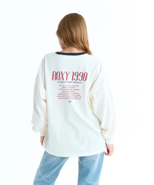 ROXY(ロキシー)の「ROXY ウィメンズ ROXY 1990 長袖Tシャツ ロンT ドロップショルダー 【2026年春夏モデル】/ロキシーリンガーネックバックプリントロンT(Tシャツ/カットソー・レディース・グレー/ブラック/ホワイト/レッド・LARGE/MEDIUM/SMALL)」の21枚目の写真