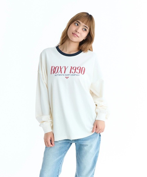 ROXY(ロキシー)の「ROXY ウィメンズ ROXY 1990 長袖Tシャツ ロンT ドロップショルダー 【2026年春夏モデル】/ロキシーリンガーネックバックプリントロンT(Tシャツ/カットソー・レディース・グレー/ブラック/ホワイト/レッド・LARGE/MEDIUM/SMALL)」の22枚目の写真