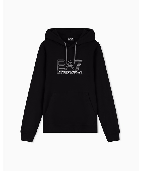 EMPORIO ARMANI EA7(エンポリオアルマーニイーエーセブン)の「<オンライン限定>【エンポリオ アルマーニ EA7】Visibility フード付きスウェットシャツ コットン(スウェット・メンズ・ブルー/アイボリー/ブラック・X-SMALL/LARGE/MEDIUM/SMALL/X-LARGE)」の11枚目の写真
