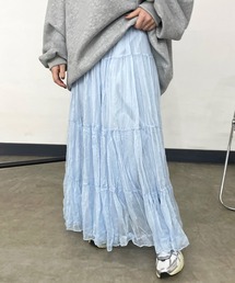 CRB（シーアールビー）の「ティアードロングスカート（スカート）」