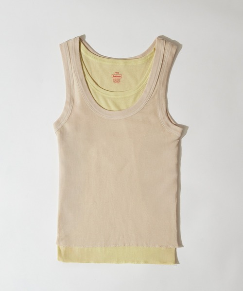 Healthknit(ヘルスニット)の「【Healthknit】2枚セット ベーシックタンクトップ 2Pセット タンクトップ レイヤード 重ね着 HR26S-L303(タンクトップ・レディース・ベージュ系その他2/ベージュ系その他/ブラック系1・FREE)」の12枚目の写真
