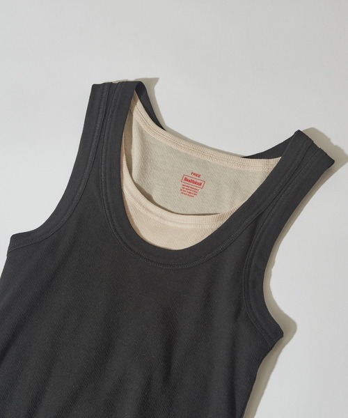 Healthknit(ヘルスニット)の「【Healthknit】2枚セット ベーシックタンクトップ 2Pセット タンクトップ レイヤード 重ね着 HR26S-L303(タンクトップ・レディース・ベージュ系その他2/ベージュ系その他/ブラック系1・FREE)」の19枚目の写真