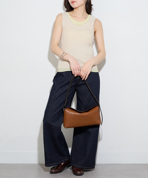 Healthknit(ヘルスニット)の「【Healthknit】2枚セット ベーシックタンクトップ 2Pセット タンクトップ レイヤード 重ね着 HR26S-L303(タンクトップ・レディース・ベージュ系その他2/ベージュ系その他/ブラック系1・FREE)」の10枚目の写真
