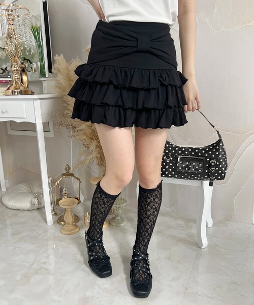 PHILLY(フィリー)の「リボンベルトスウェットスカート(スカート・レディース・グレー/ブラック・FREE)」の7枚目の写真