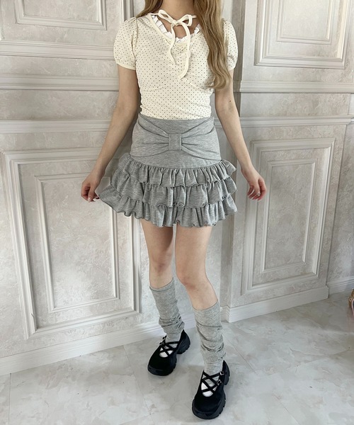 PHILLY(フィリー)の「リボンベルトスウェットスカート(スカート・レディース・グレー/ブラック・FREE)」の15枚目の写真