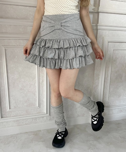 PHILLY(フィリー)の「リボンベルトスウェットスカート(スカート・レディース・グレー/ブラック・FREE)」の12枚目の写真