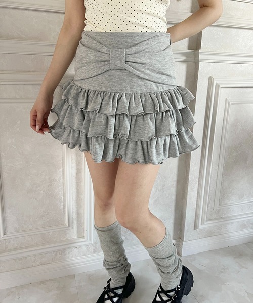 PHILLY(フィリー)の「リボンベルトスウェットスカート(スカート・レディース・グレー/ブラック・FREE)」の11枚目の写真