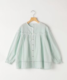 SHIPS | SHIPS KIDS:140~150cm / ギャザーフリル 刺繍 ブラウス(シャツ/ブラウス)