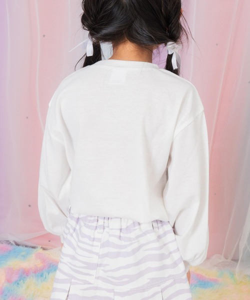 ANAP kids(アナップキッズ)の「ダイナーロゴプリントロンT(Tシャツ/カットソー・キッズ・ライトブルー/ホワイト/ブラック・130/120/110)」の6枚目の写真