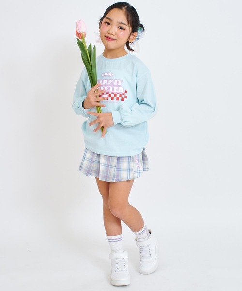 ANAP kids(アナップキッズ)の「ダイナーロゴプリントロンT(Tシャツ/カットソー・キッズ・ライトブルー/ホワイト/ブラック・130/120/110)」の10枚目の写真
