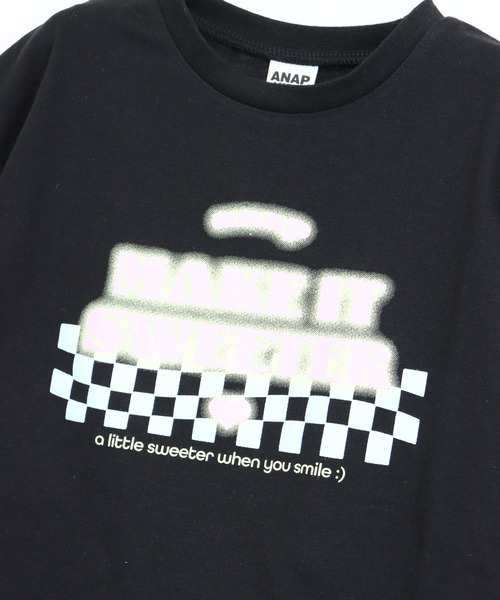 ANAP kids(アナップキッズ)の「ダイナーロゴプリントロンT(Tシャツ/カットソー・キッズ・ライトブルー/ホワイト/ブラック・130/120/110)」の17枚目の写真