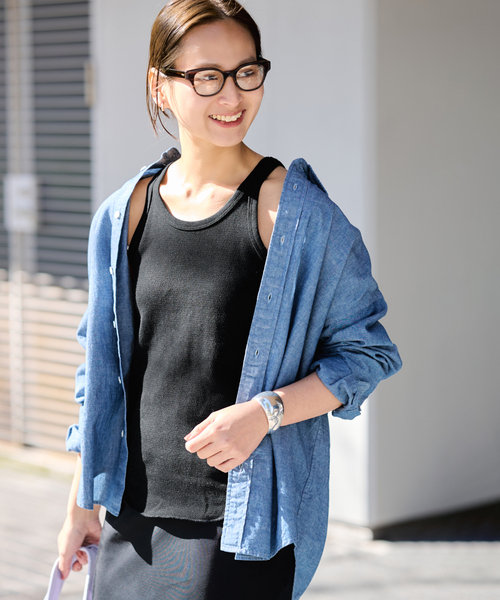 FRAMeWORK（フレームワーク）の「サーマルタンクトップ（タンクトップ・レディース・ホワイト/グレー/ブラック・FREE）」の5枚目の写真