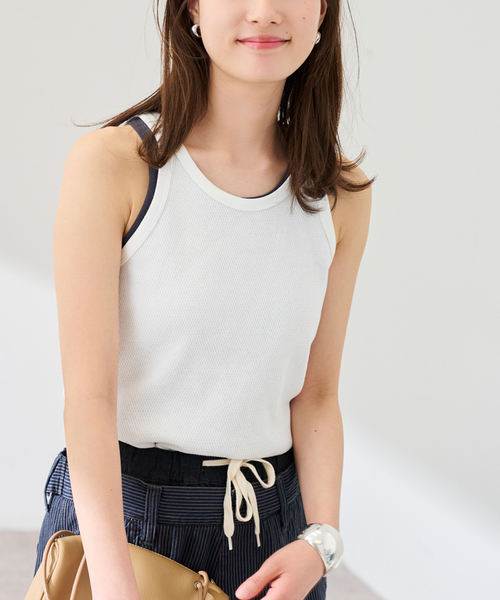 FRAMeWORK（フレームワーク）の「サーマルタンクトップ（タンクトップ・レディース・ホワイト/グレー/ブラック・FREE）」の10枚目の写真
