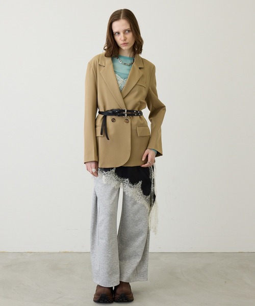 uyu.（ウユ）の「【コーデを引き締める】スタッズダブルベルト（ベルト・レディース・ブラック・FREE）」の6枚目の写真