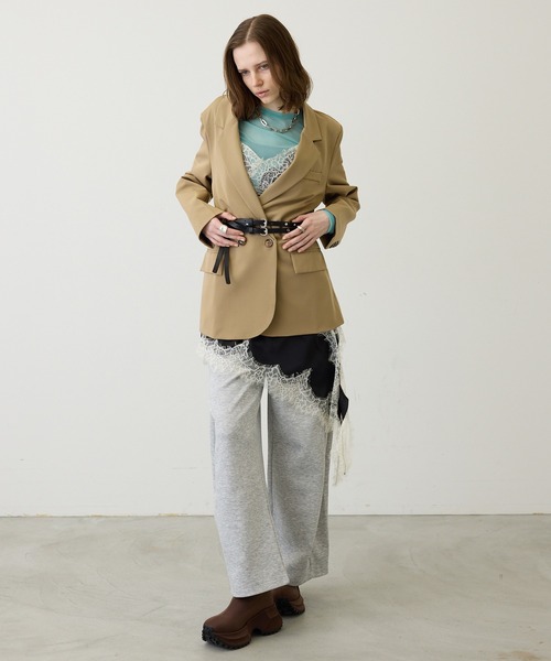 uyu.（ウユ）の「【コーデを引き締める】スタッズダブルベルト（ベルト・レディース・ブラック・FREE）」の7枚目の写真