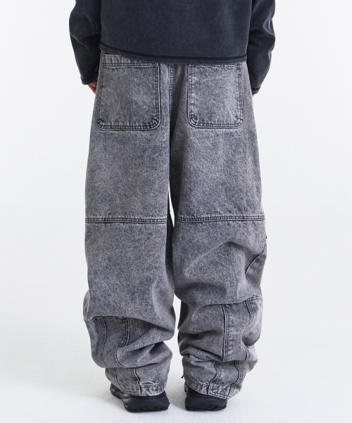 KICHUL(キチョル)の「Asym Vintage Cargo Denim Pants (Stone Grey)(デニムパンツ・レディース・その他・SMALL/MEDIUM/LARGE)」の5枚目の写真