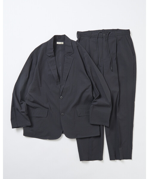 FREAK'S STORE（フリークスストア）の「限定展開 AiRide/エアライド リラックスフィット シアサッカー セットアップ/テーラードジャケット/ワイドスラックス/吸水速乾/UVカット（セットアップ・メンズ・チャコールグレー/ブラウン/ブラック/ネイビー・MEDIUM/SMALL/LARGE）」の21枚目の写真