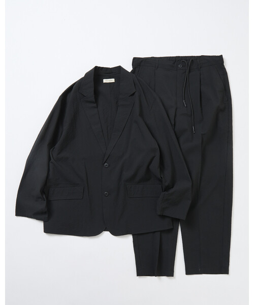 FREAK'S STORE（フリークスストア）の「限定展開 AiRide/エアライド リラックスフィット シアサッカー セットアップ/テーラードジャケット/ワイドスラックス/吸水速乾/UVカット（セットアップ・メンズ・チャコールグレー/ブラウン/ブラック/ネイビー・MEDIUM/SMALL/LARGE）」の19枚目の写真