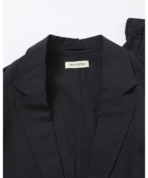 FREAK'S STORE（フリークスストア）の「限定展開 AiRide/エアライド リラックスフィット シアサッカー セットアップ/テーラードジャケット/ワイドスラックス/吸水速乾/UVカット（セットアップ・メンズ・チャコールグレー/ブラウン/ブラック/ネイビー・MEDIUM/SMALL/LARGE）」の18枚目の写真