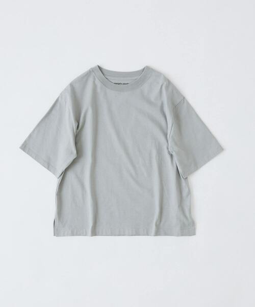 conges payes ADIEU TRISTESSE(コンジェ ペイエ アデュートリステス)の「ドロップショルダーベーシックTシャツ(Tシャツ/カットソー・レディース・ベージュ/ライトグレー/チャコールグレー・FREE)」の3枚目の写真