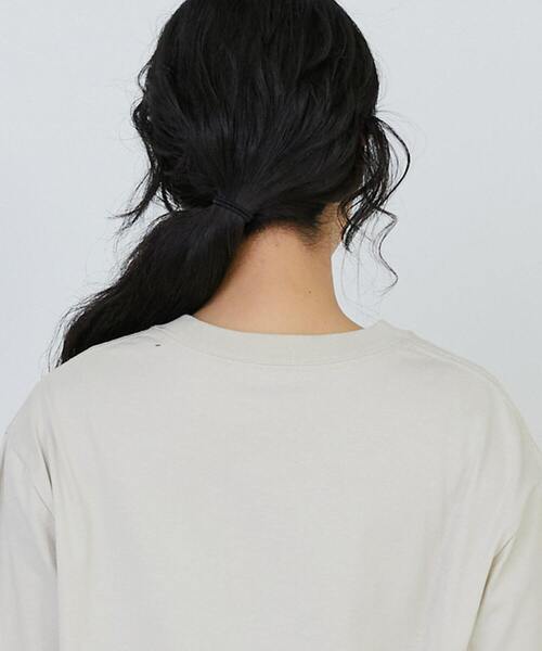 conges payes ADIEU TRISTESSE（コンジェ ペイエ アデュートリステス）の「ドロップショルダーベーシックＴシャツ（Tシャツ/カットソー・レディース・ベージュ/ライトグレー/チャコールグレー・FREE）」の10枚目の写真
