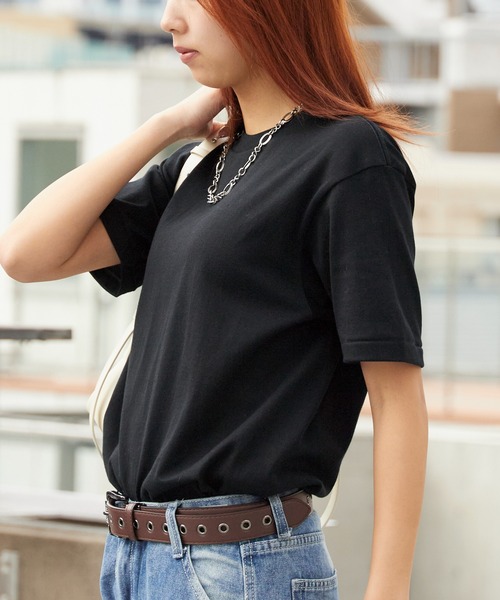 HANES(ヘインズ)の「Hanes/ヘインズ T-SHIRTS KURO/MOKU クルーネック 半袖Tシャツ 秋 秋服 2026年秋冬(Tシャツ/カットソー・メンズ・ブラック/グレー・M/L/XL)」の6枚目の写真