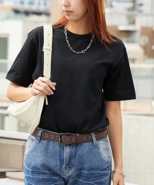 HANES(ヘインズ)の「Hanes/ヘインズ T-SHIRTS KURO/MOKU クルーネック 半袖Tシャツ 秋 秋服 2026年秋冬(Tシャツ/カットソー・メンズ・ブラック/グレー・M/L/XL)」の17枚目の写真