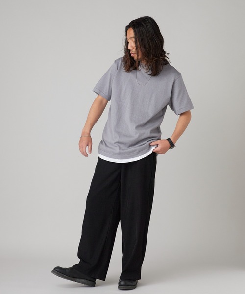HANES(ヘインズ)の「Hanes/ヘインズ T-SHIRTS KURO/MOKU クルーネック 半袖Tシャツ 秋 秋服 2026年秋冬(Tシャツ/カットソー・メンズ・ブラック/グレー・M/L/XL)」の18枚目の写真