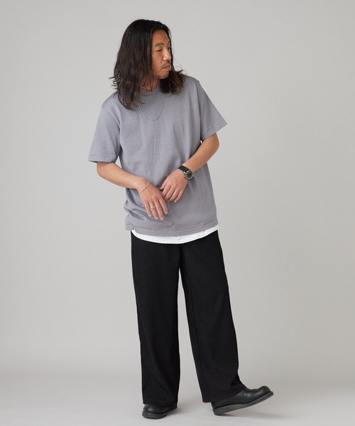 HANES(ヘインズ)の「Hanes/ヘインズ T-SHIRTS KURO/MOKU クルーネック 半袖Tシャツ 秋 秋服 2026年秋冬(Tシャツ/カットソー・メンズ・ブラック/グレー・M/L/XL)」の19枚目の写真