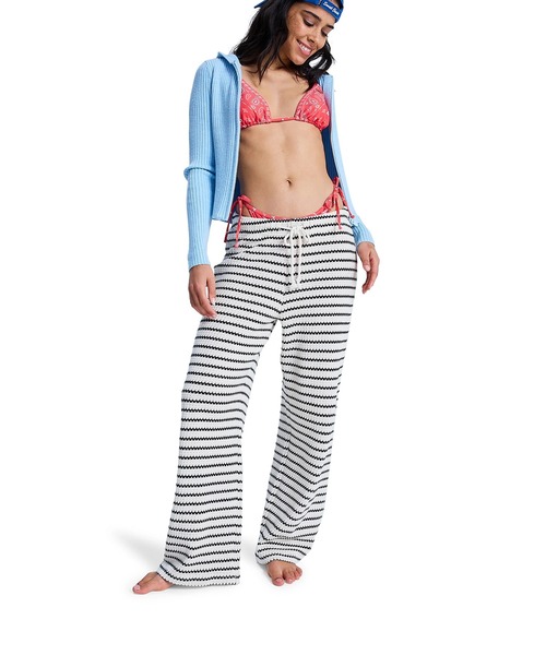 ROXY(ロキシー)の「ROXY ウィメンズ PALMA DE PLAYA PANT ロングパンツ 【2026年春夏モデル】/ロキシーフレアシルエットウエストゴムパンツ(その他パンツ・レディース・オレンジ・SMALL/MEDIUM)」の6枚目の写真