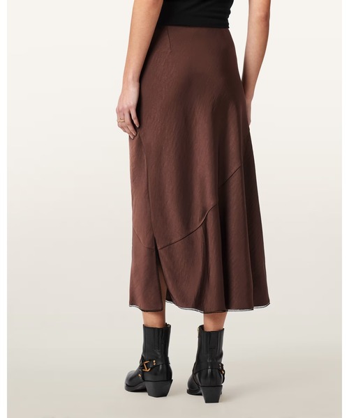 ALLSAINTS(オールセインツ)の「DARYA BIAS CUT MAXI SKIRT | DARYA バイアス カット マキシ スカート(スカート・レディース・ブラウン系その他・10/8/6/4)」の6枚目の写真