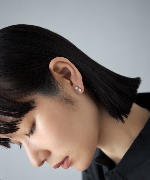 Jouete(ジュエッテ)の「ピアス パール×ジルコニア(ピアス(両耳用)・レディース・イエローゴールド/プラチナム・FREE)」の11枚目の写真