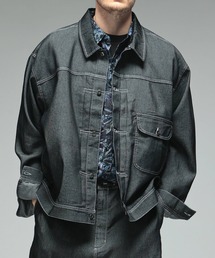 B&T CLUB（ビーティークラブ）の「ジャケット メンズ 大きいサイズ ストレッチ デニムジャケット 1st B＆T CLUB (ビーアンドティークラブ)（デニムジャケット）」