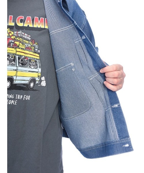 B&T CLUB(ビーティークラブ)の「ジャケット メンズ 大きいサイズ ストレッチ デニムジャケット 1st B&T CLUB (ビーアンドティークラブ)(デニムジャケット・メンズ・ブラック/ブルー/ネイビー・X3(6L~7L)/X2(4L~5L)/X1(3L~4L))」の22枚目の写真