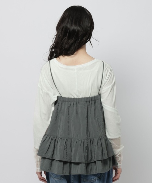 niko and...（ニコアンド）の「2WAYトロットキャミスカート（スカート・レディース・アイボリー/チャコール・FREE）」の12枚目の写真