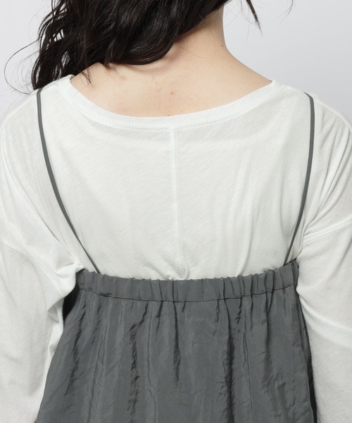 niko and...（ニコアンド）の「2WAYトロットキャミスカート（スカート・レディース・アイボリー/チャコール・FREE）」の14枚目の写真