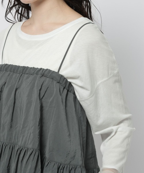 niko and...（ニコアンド）の「2WAYトロットキャミスカート（スカート・レディース・アイボリー/チャコール・FREE）」の15枚目の写真