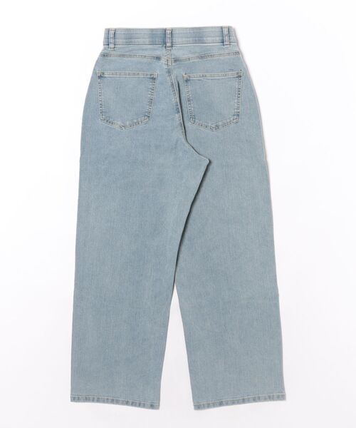 e-zakkamania stores（イーザッカマニアストアーズ）の「こっそりウエストゴム ストレッチデニムパンツ［ストレート］（デニムパンツ・レディース・ブルー/グレー/ライトブルー/ブラック/ネイビー/ホワイト/ケミカルウォッシュ・M/L）」の13枚目の写真