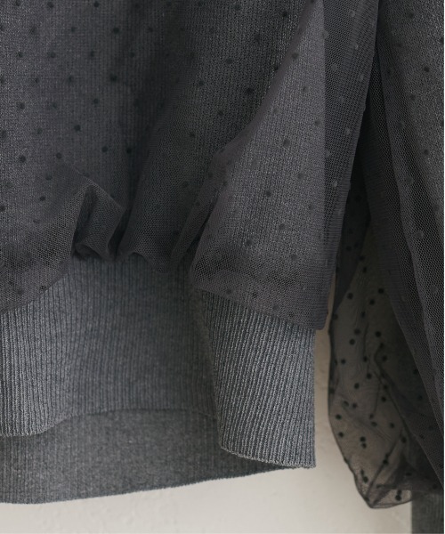 natural couture（ナチュラルクチュール）の「チュールレイヤードニットプルオーバー（ニット/セーター・レディース・ネイビー/ブルー系その他/グレー系その他/ブラック/アイボリー・FREE）」の20枚目の写真
