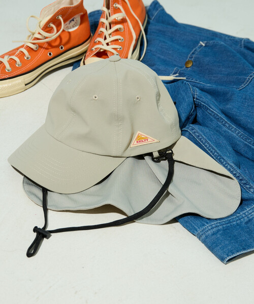 FREAK'S STORE（フリークスストア）の「限定展開 KELTY × FREAK'S STORE/ケルティ 別注 ナイロン 日よけ キャップ（吸水速乾）（ハット・レディース・オリーブ/ブラック/ライトグレー・ONE SIZE）」の3枚目の写真