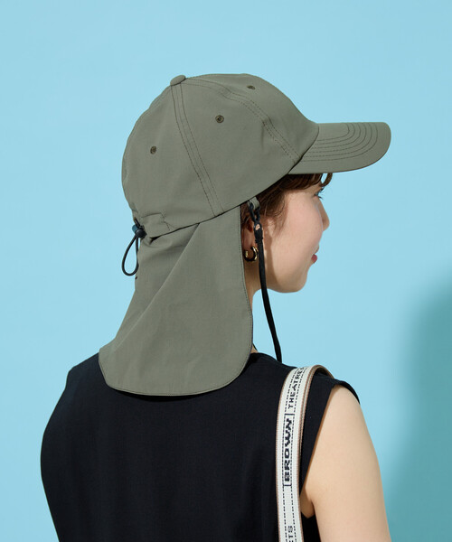 FREAK'S STORE（フリークスストア）の「限定展開 KELTY × FREAK'S STORE/ケルティ 別注 ナイロン 日よけ キャップ（吸水速乾）（ハット・レディース・オリーブ/ブラック/ライトグレー・ONE SIZE）」の12枚目の写真