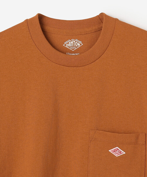 DANTON(ダントン)の「DANTON | ポケット クルーネックTシャツ SOLID WOMEN(Tシャツ/カットソー・レディース・ホワイト/ダークグレー/オレンジ/ホワイト系その他5・M/S)」の14枚目の写真