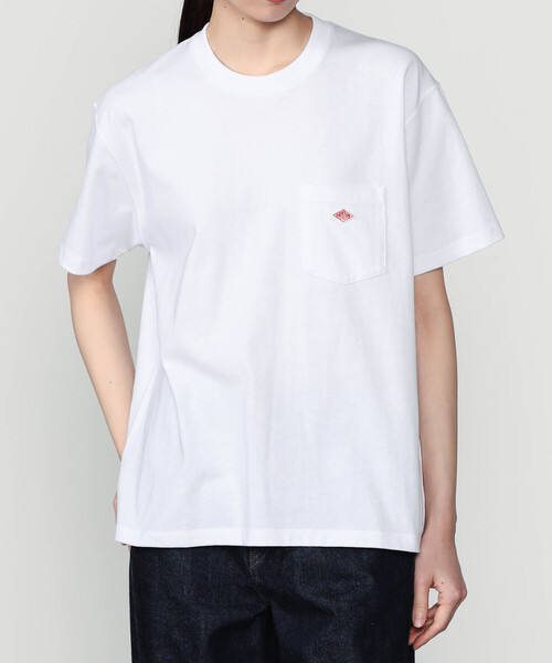 DANTON(ダントン)の「DANTON | ポケット クルーネックTシャツ SOLID WOMEN(Tシャツ/カットソー・レディース・ホワイト/ダークグレー/オレンジ/ホワイト系その他5・M/S)」の5枚目の写真
