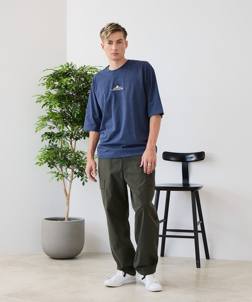 UNIIT(ユニット)の「【ZERO STAIN/ゼロステイン】汗染みの目立ちにくいTシャツ ZEROSTAIN アニマルワンポイント刺繍オーバーサイズTシャツ 防汚 UVカット 綿タッチ・厚手(Tシャツ/カットソー・メンズ・ホワイト系その他2/ブラック系その他2/ブルー系その他/ホワイト系その他3/ベージュ系その他/ブラック系その他3・LARGE/MEDIUM/X-LARGE)」の12枚目の写真