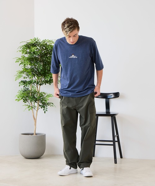 UNIIT(ユニット)の「【ZERO STAIN/ゼロステイン】汗染みの目立ちにくいTシャツ ZEROSTAIN アニマルワンポイント刺繍オーバーサイズTシャツ 防汚 UVカット 綿タッチ・厚手(Tシャツ/カットソー・メンズ・ホワイト系その他2/ブラック系その他2/ブルー系その他/ホワイト系その他3/ベージュ系その他/ブラック系その他3・LARGE/MEDIUM/X-LARGE)」の13枚目の写真