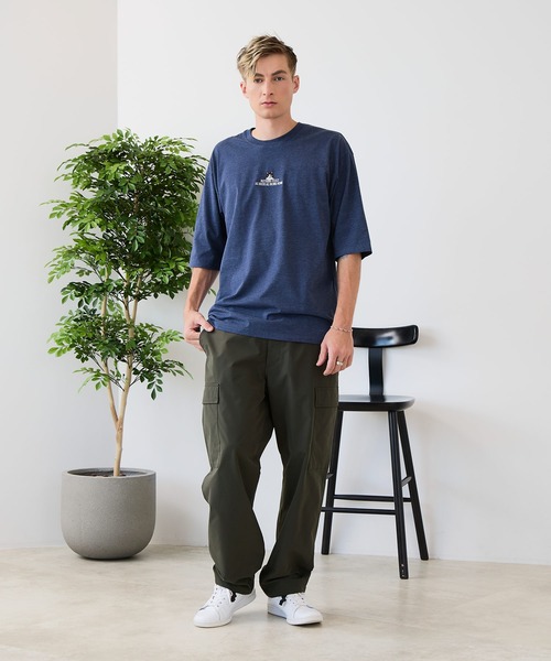 UNIIT(ユニット)の「【ZERO STAIN/ゼロステイン】汗染みの目立ちにくいTシャツ ZEROSTAIN アニマルワンポイント刺繍オーバーサイズTシャツ 防汚 UVカット 綿タッチ・厚手(Tシャツ/カットソー・メンズ・ホワイト系その他2/ブラック系その他2/ブルー系その他/ホワイト系その他3/ベージュ系その他/ブラック系その他3・LARGE/MEDIUM/X-LARGE)」の14枚目の写真