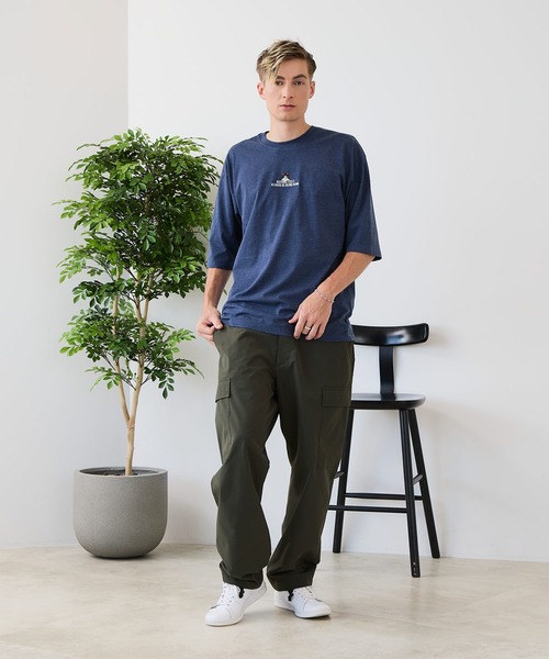 UNIIT(ユニット)の「【ZERO STAIN/ゼロステイン】汗染みの目立ちにくいTシャツ ZEROSTAIN アニマルワンポイント刺繍オーバーサイズTシャツ 防汚 UVカット 綿タッチ・厚手(Tシャツ/カットソー・メンズ・ホワイト系その他2/ブラック系その他2/ブルー系その他/ホワイト系その他3/ベージュ系その他/ブラック系その他3・LARGE/MEDIUM/X-LARGE)」の16枚目の写真