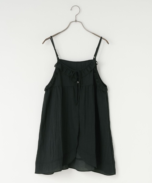 LOWRYS FARM（ローリーズファーム）の「フリルチュニックキャミ 668389（キャミソール・レディース・イエロー/アイボリー/ブラック・FREE）」の16枚目の写真